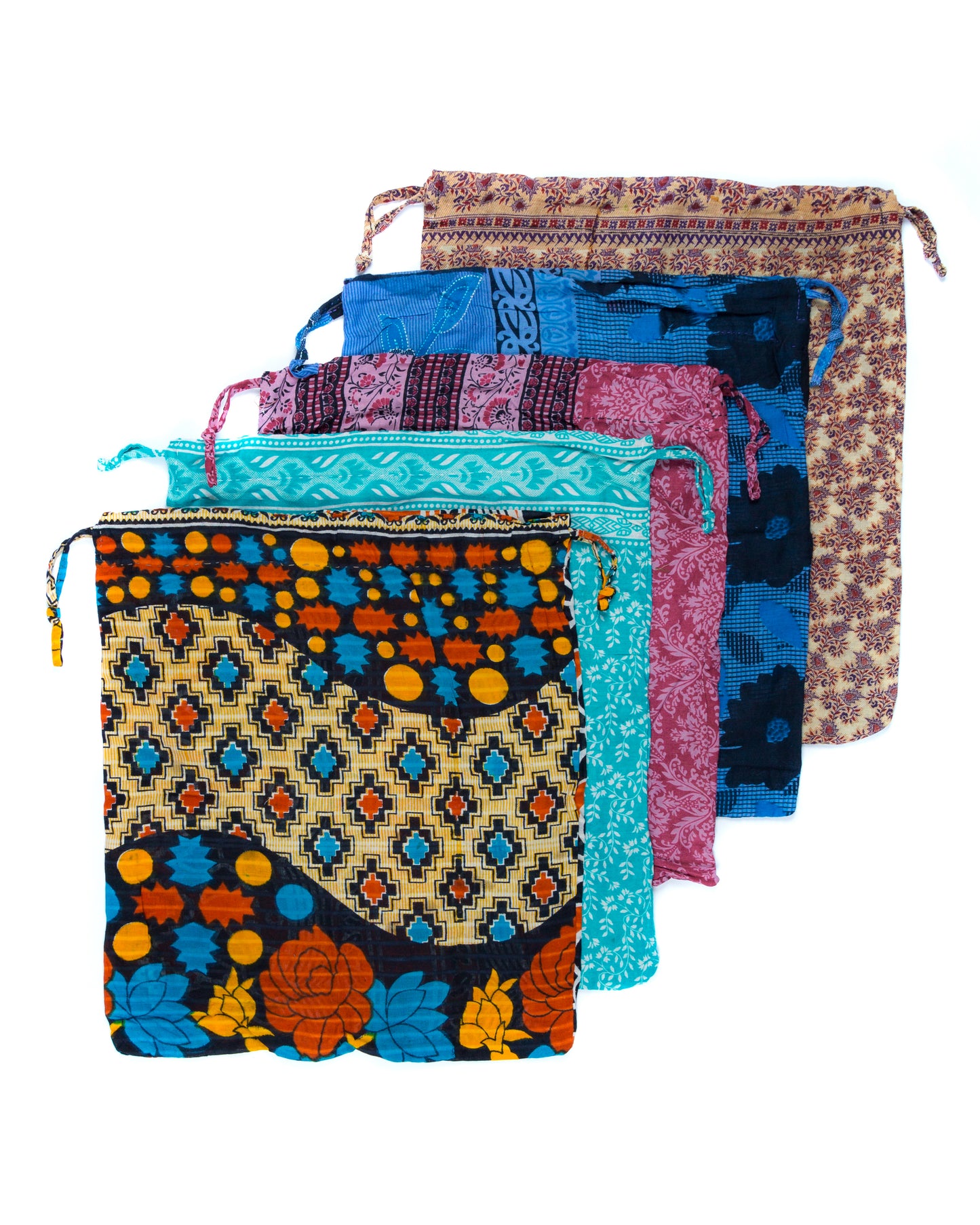 Upcycled Vintage Sari Gift Bags